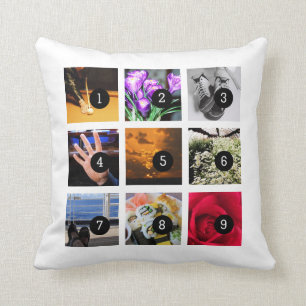 Stellen Sie leicht Ihr eigenes Foto-Kissen mit 9 Kissen