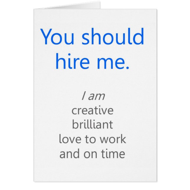 Stellen Sie mich ein (Vorne)