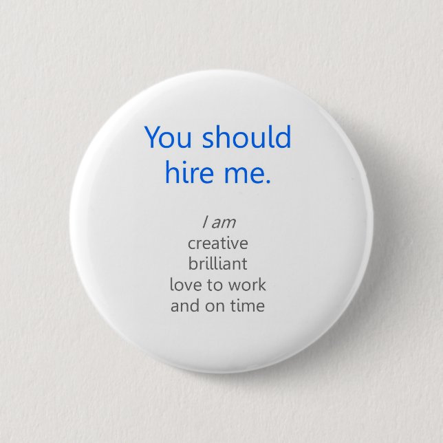 Stellen Sie mich ein Button (Vorderseite)
