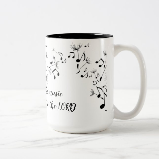 Stellen Sie Musik-Tasse her Zweifarbige Tasse (Rechts)