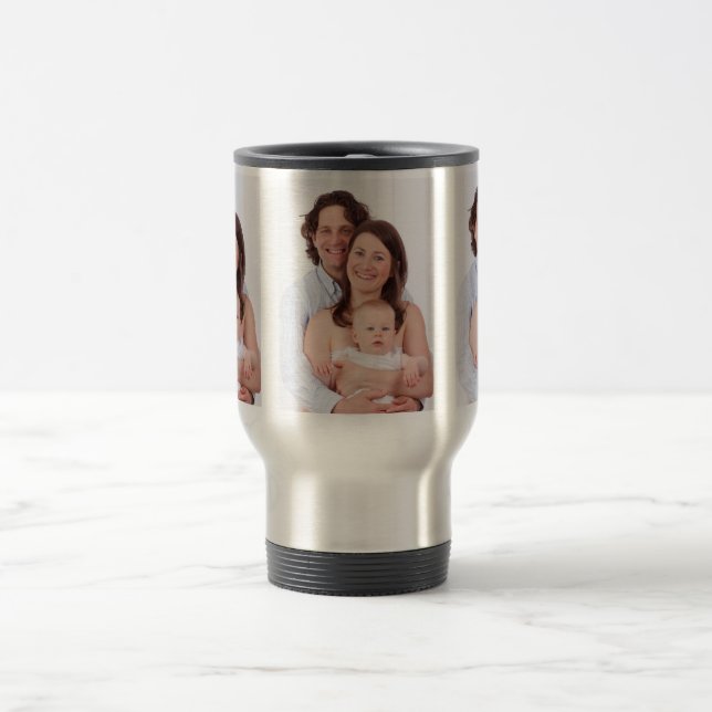 Stellen Sie personalisierte Foto-Tasse her Reisebecher (Mittel)
