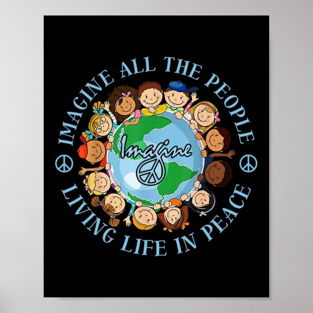 Stellen Sie sich alle Menschen vor, die den "Life  Poster (Vorne)