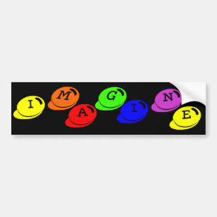 Stellen Sie sich Autoaufkleber vor