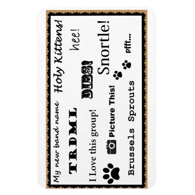 Stellen Sie sich das vor! Magnet (Vertikal)