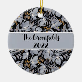 Stellen Sie sich die Blumen individuell anpassbare Keramik Ornament