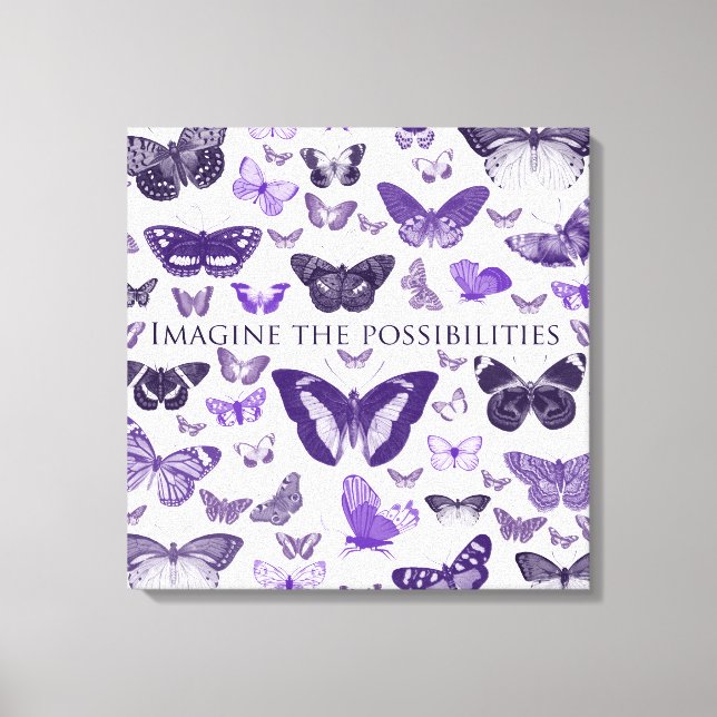 Stellen Sie sich die Möglichkeiten vor Leinwanddruck (Vorderseite)