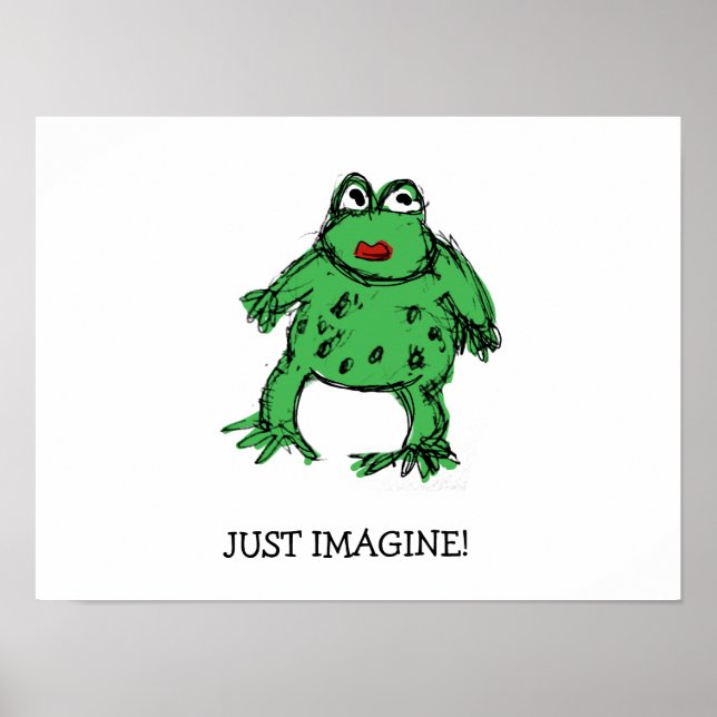 Stellen Sie sich einfach vor Poster (Vorne)