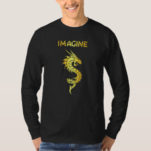 Stellen Sie sich Fantasy Dragon Tattoo Style vor T-Shirt