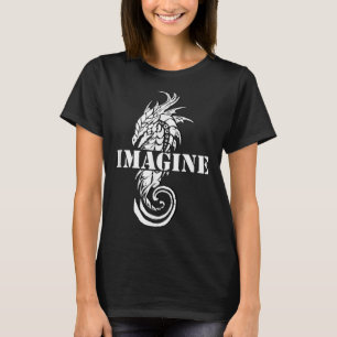 Stellen Sie sich Fantasy Dragon Tattoo Style vor T-Shirt
