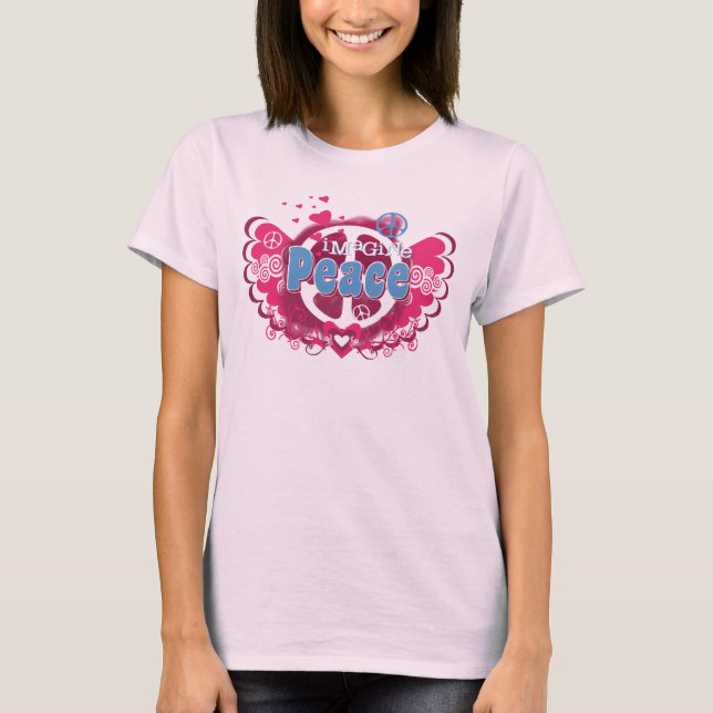 Stellen Sie sich Frieden vor T-Shirt (Vorderseite)