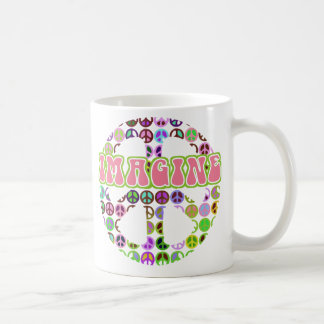 Stellen Sie sich FriedensRetro Tasse vor