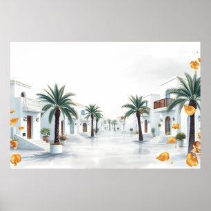 Stellen Sie sich friedliche, himmlische Orte vor. Poster