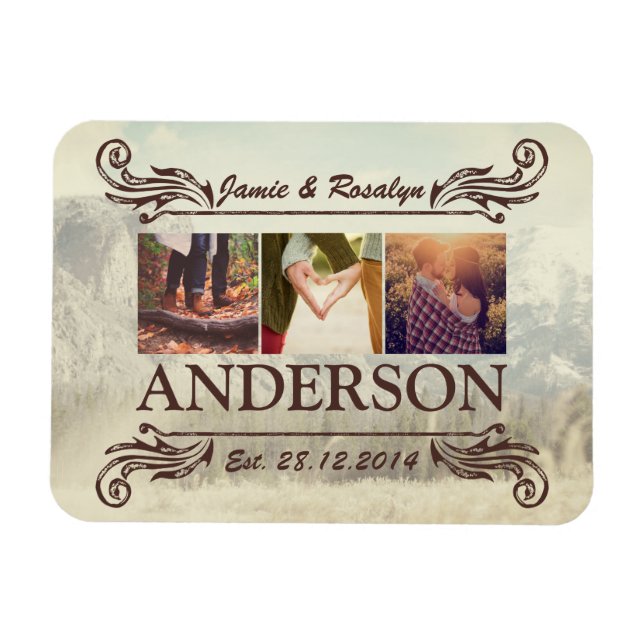 Stellen Sie sich Ihr eigenes Angesagtes Retro-Inst Magnet (Horizontal)