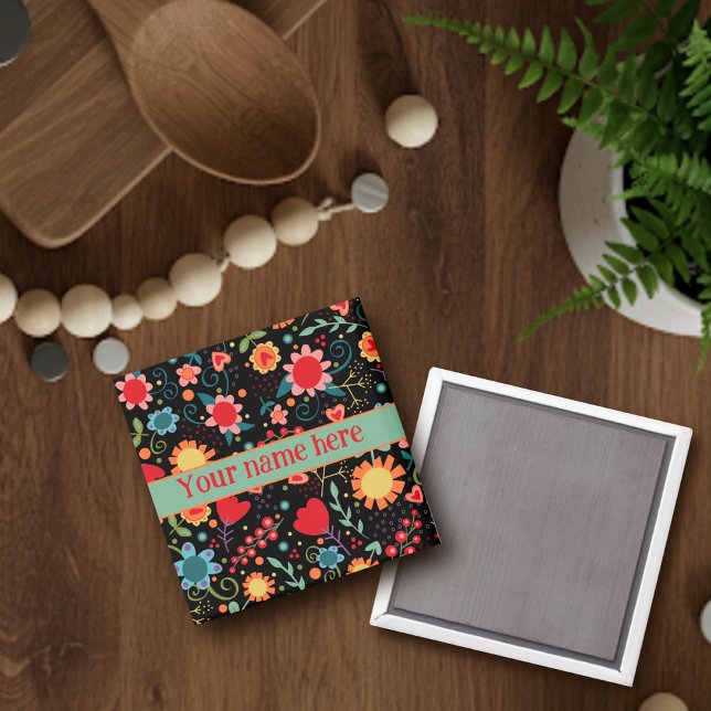 Stellen Sie sich Ihr eigenes Fun Floral Inspirivit Magnet (Von Creator hochgeladen)