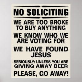 Stellen Sie sich Ihr eigenes Zeichen ohne Aufforde Poster