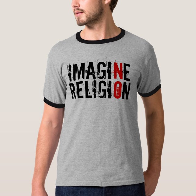 Stellen Sie sich keine Religion vor T-Shirt (Vorderseite)