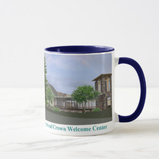 Stellen Sie sich/Kreuz-willkommene Mitte-Tasse vor Tasse