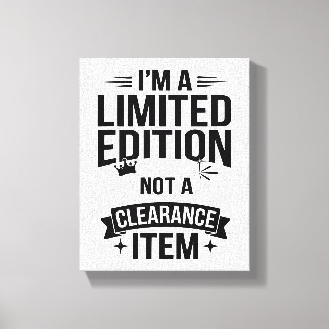 Stellen Sie sich mit dieser einzigartigen "Limited Leinwanddruck (Vorderseite)