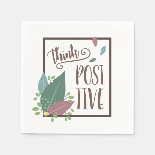 Stellen Sie sich motivierend Whitepaper vor Serviette (Vorderseite)