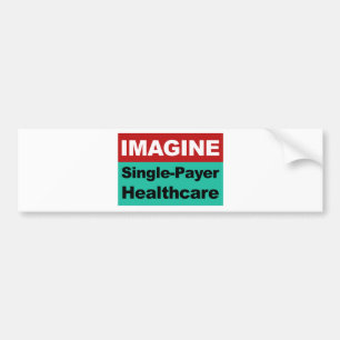 Stellen Sie sich Single Payer Healthcare vor Autoaufkleber
