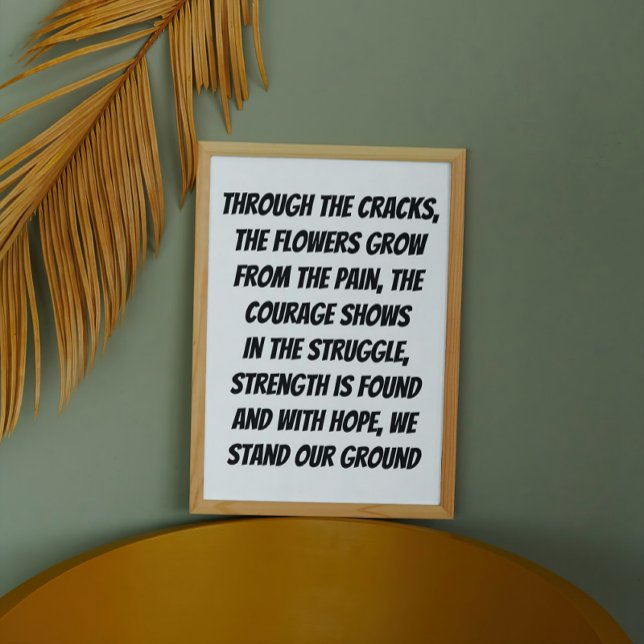 Stellen Sie sich unser Grundgedicht mit Inspiratio Poster (Von Creator hochgeladen)