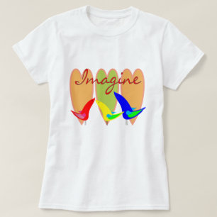 Stellen Sie sich Vogel-T - Shirt vor