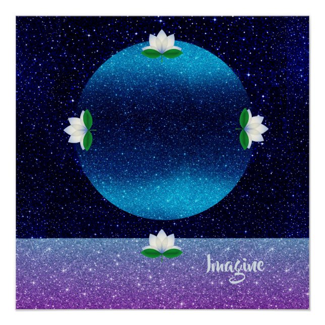 Stellen Sie sich vor - jenseits Ihres Horizonts Poster (Vorderseite)