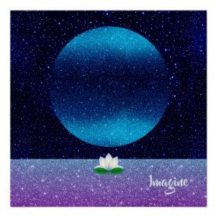 Stellen Sie sich vor - jenseits Ihres Horizonts Poster