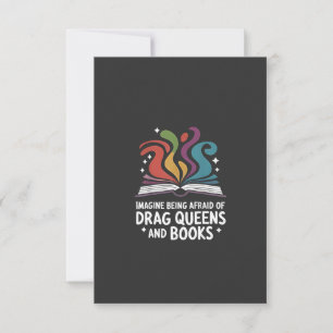 Stellen Sie sich vor, Sie hätten Angst vor Drag Qu Dankeskarte
