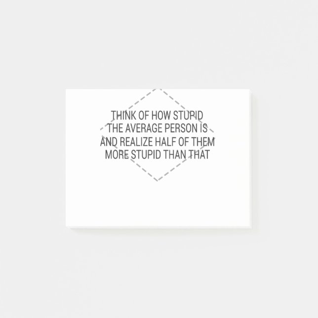 Stellen Sie sich vor, wie hoch die durchschnittlic Post-it Klebezettel (Vorderseite)