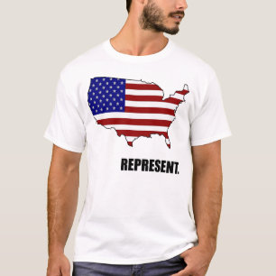 Stellen Sie USA-T - Shirt dar