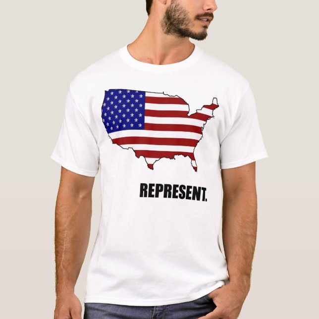 Stellen Sie USA-T - Shirt dar (Vorderseite)