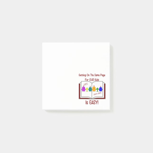 Stellenbeschreibung der UB Post-it Klebezettel (Vorderseite)