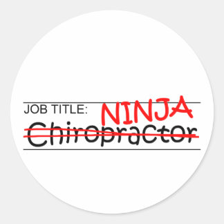 Stellenbezeichnung Ninja - Chiro Runder Aufkleber
