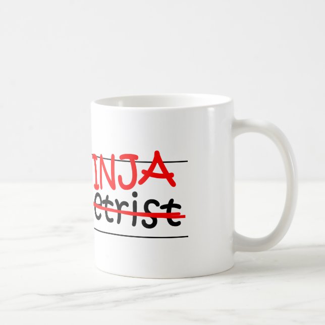 Stellenbezeichnung Ninja - Optometriker Tasse (Rechts)