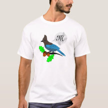Steller Blue Jay Monogram