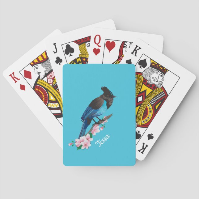 Steller Jay Bicycle Playing Cards Spielkarten (Rückseite)