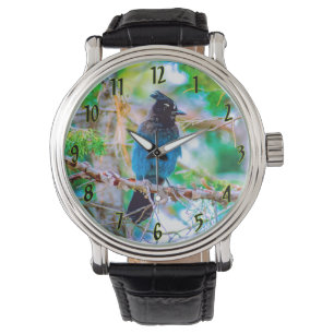 Steller's Jay - Original Foto Armbanduhr