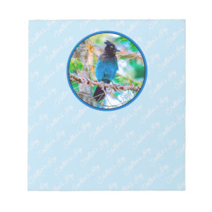 Steller's Jay - Original Foto Notizblock