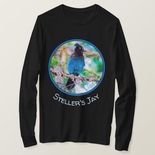 Steller's Jay - Original Foto T-Shirt (Design vorne)