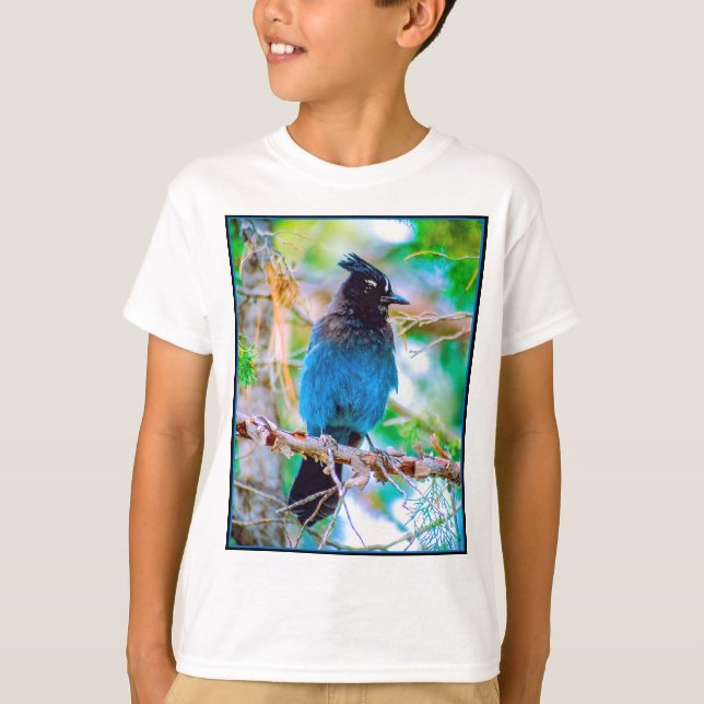 Steller's Jay - Original Foto T-Shirt (Vorderseite)