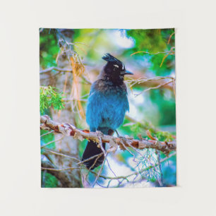 Steller's Jay - Original Foto Wandteppich