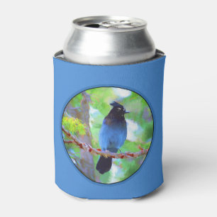 Steller's Jay Painting - Original Bird Art Dosenkühler