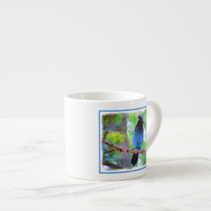Steller's Jay Painting - Original Bird Art Espressotasse