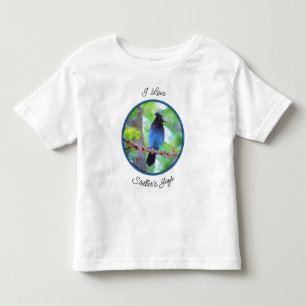 Steller's Jay Painting - Original Bird Art Kleinkind T-shirt