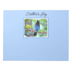 Steller's Jay Painting - Original Bird Art Notizblock