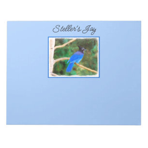 Steller's Jay Painting - Original Bird Art Notizblock