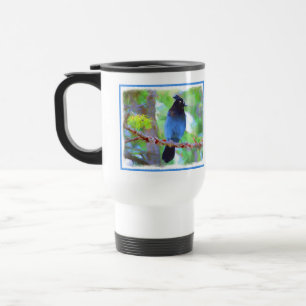Steller's Jay Painting - Original Bird Art Reisebecher