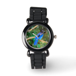 Steller's Jay Painting - Original Wild Bird Art Armbanduhr
