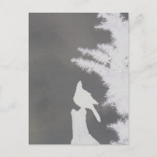 Stellers Jay-Silhouette Postkarte